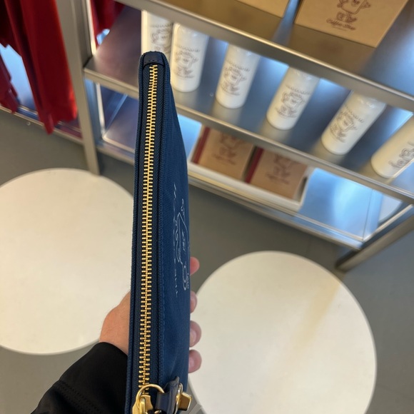 Coach Dark Blue Coffee Shop Pouch - Picture 3 of 3